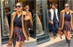 Attēli: Janhvi-Shikhar Get Planking Soiting Luxurious Retailer Parīzē