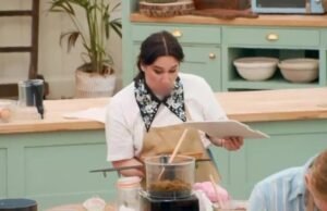 Panicking Bake Off zvaigzne izplūst pēc gandrīz ciešanas