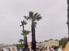 85 gadus veca britu sieviete iet bojā un vairāki desmiti ievainoti, vētrai Klaudija plosoties Portugāles brīvdienu kempingā