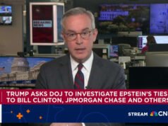 Tramps lūdz DOJ pārbaudīt Džefrija Epšteina saistību ar Klintoni, JPMorganu un Samersu