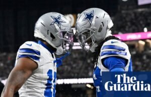 “Mēs mīlam Marshawn”: Preskots spīd, jo Cowboys uzvar pirmo spēli kopš Kneeland nāves