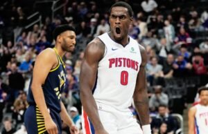 NBA kopsavilkums: “Pistons” sagrāva Pacers, 10. uzvara pēc kārtas