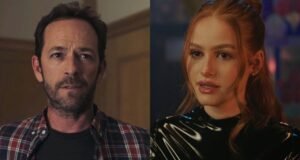 “Divi patiešām spēcīgi padomi” Lūks Perijs deva Riverdeilai līdzzvaigzni Madlainai Petšai