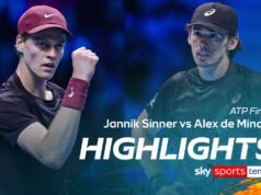 Spilgtākie notikumi: Sinner sasniedz finālu pēc “mirdzošas” demonstrācijas pret De Minauru